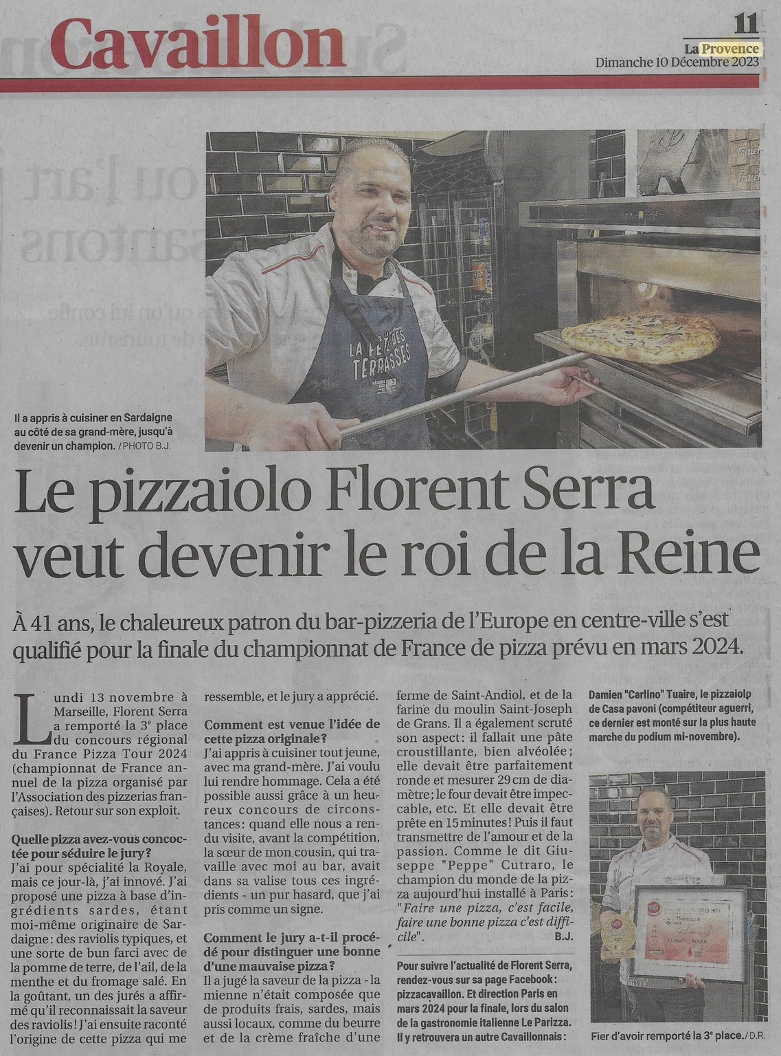 Article de presse : Florent Serra veut devenir le roi de la Reine