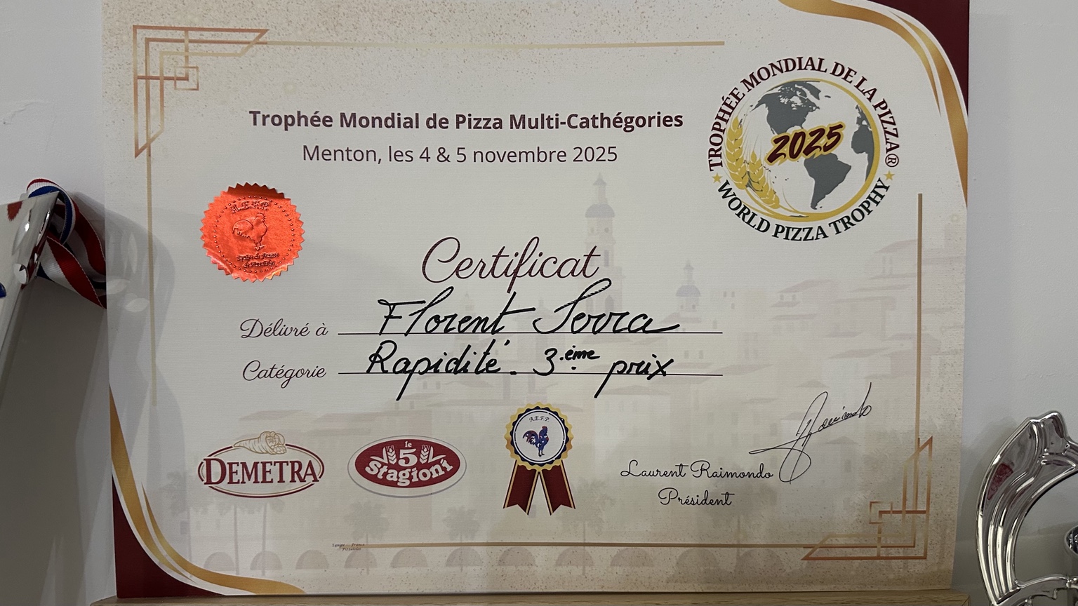 Troisième prix Rapidité, Trophée mondial 2025
